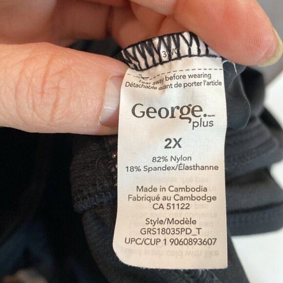 Black Tankini bikini two piece set size 2X - Picture 6 of 16